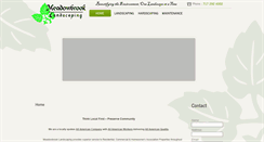 Desktop Screenshot of meadowbrook-landscaping.com