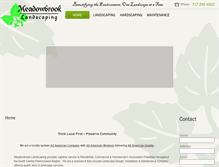 Tablet Screenshot of meadowbrook-landscaping.com